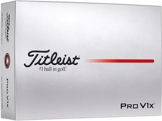 Titleist 2025 Pro V1x Dozen White Golf Balls