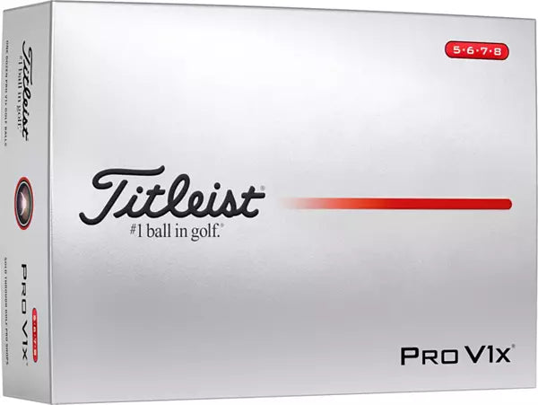 Titleist Pro V1x High #'s (5,6,7,8) 2025 Dozen Golf Balls