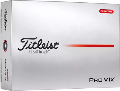 Titleist Pro V1x High #'s (5,6,7,8) 2025 Dozen Golf Balls
