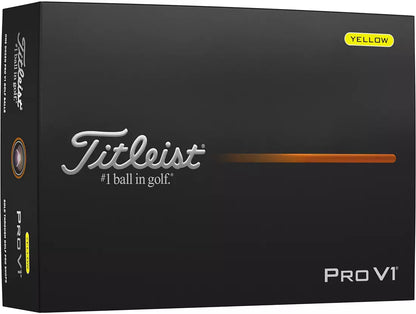 Titleist 2025 Pro V1 Yellow Golf Balls
