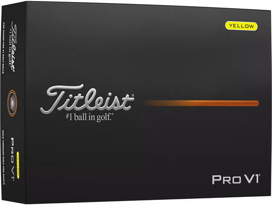 Titleist 2025 Pro V1 Yellow Golf Balls