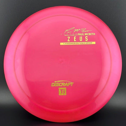 Titanium Zeus - First Run - Paul McBeth Limited Edition