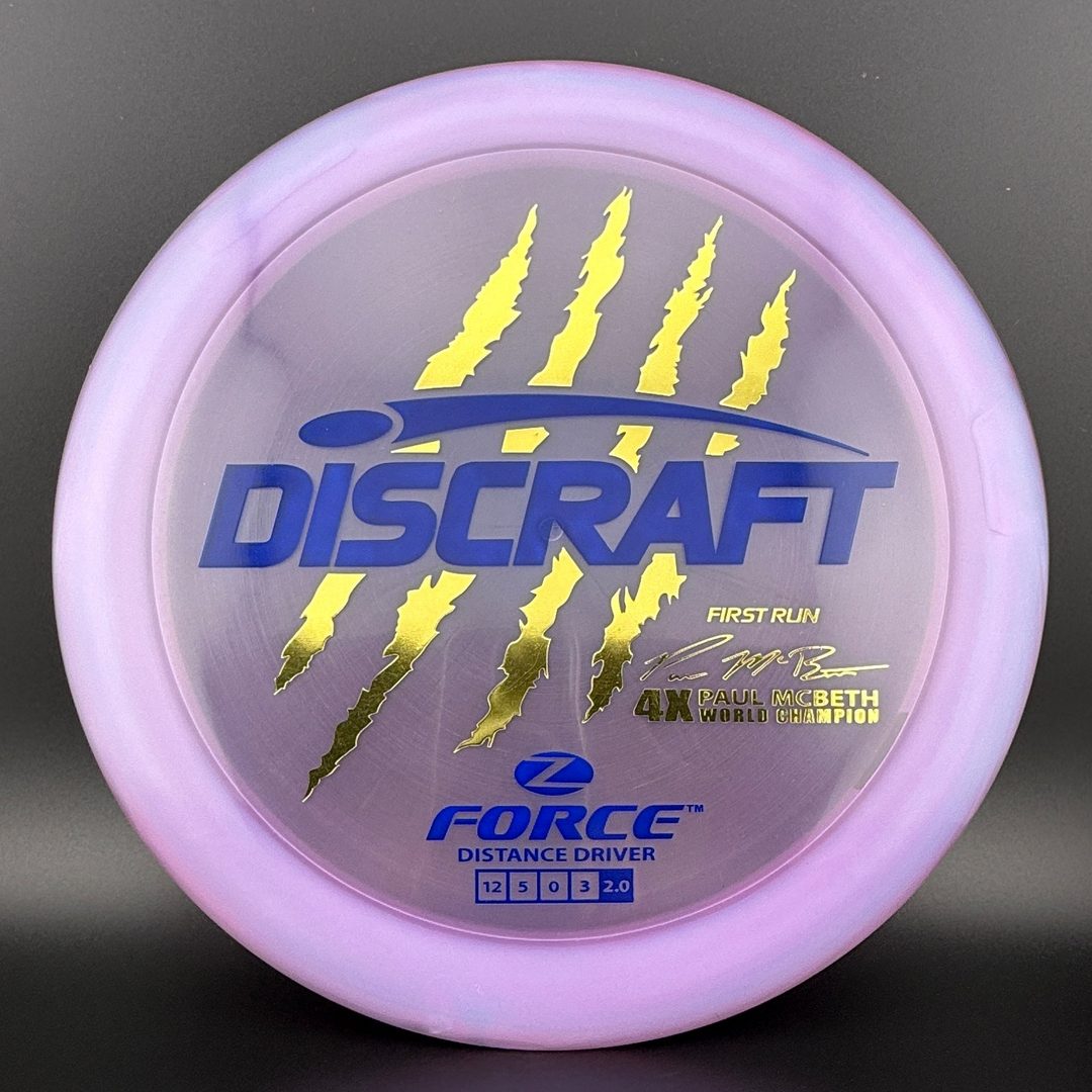 Z Force (First Run) - 4x Paul McBeth Claws - Blurple