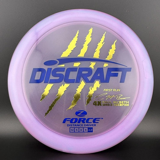 Z Force (First Run) - 4x Paul McBeth Claws - Blurple
