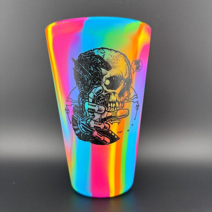 Silicone Pint Glass (16 Oz) - [STRATUS] Fear by Les White