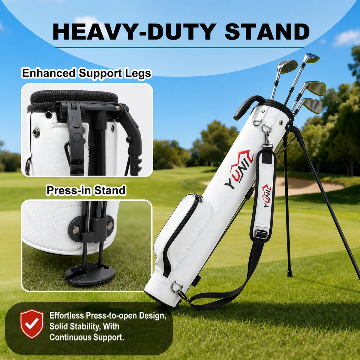 Golf Stand Bag – Lightweight, 3 Colors