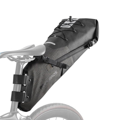 ROCKBROS Waterproof Bikepacking Saddle Bag 14L Adjustable Capacity Easy Install