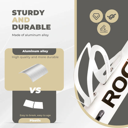 Lightweight Aluminum Bike Water Bottle Cage with Screws Tool