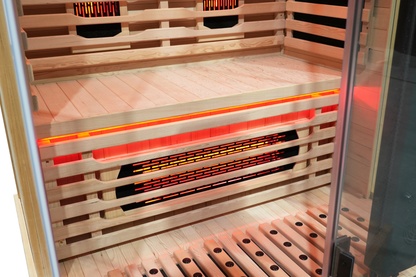 Blisspod I Vantaa RED I All-In-One - Full Spectrum + Red Light Therapy I Indoor Premium Sauna I 2 Person
