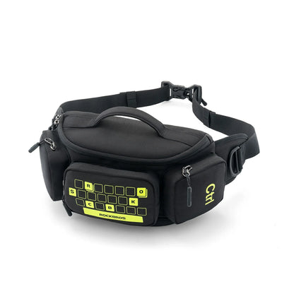 3.2L Expandable Motorcycle Waist Bag with Magnetic Buckle