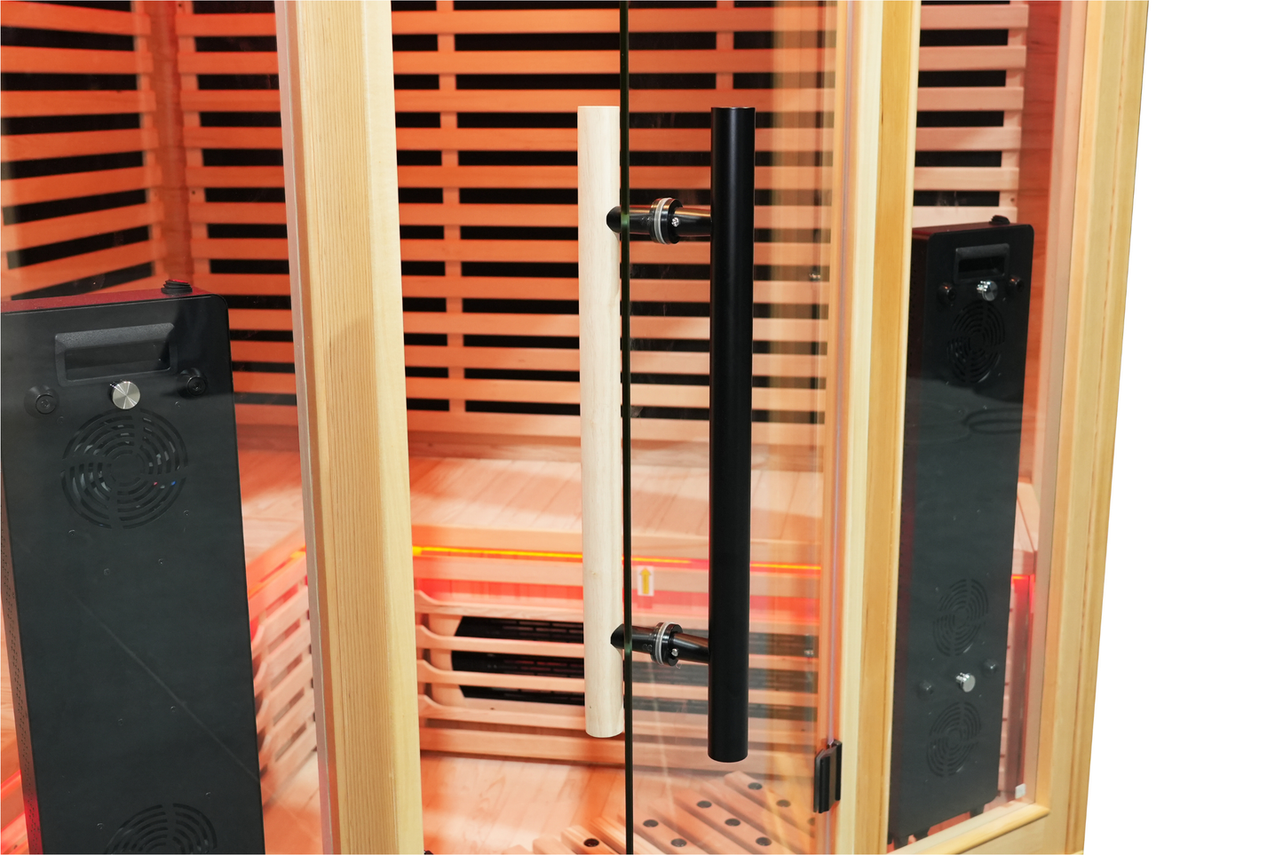 Blisspod I Vienna RED I All-In-One - Full Spectrum + Red Light Therapy I Indoor Corner Premium Sauna I 4-5 Person