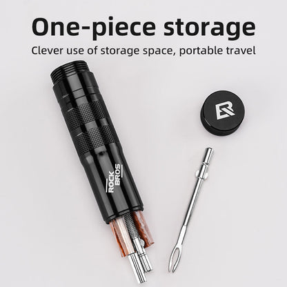 ROCKBROS Vacuum Aluminum Alloy Tire Repair Tool Compact  Portable