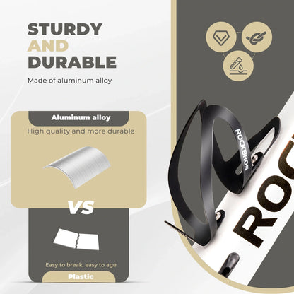Lightweight Aluminum Bike Water Bottle Cage with Screws Tool