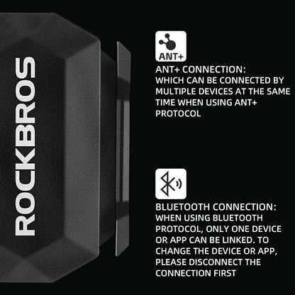 ROCKBROS RPM Cycling Speed Sensor for Road, Gravel and Mountain Bikes