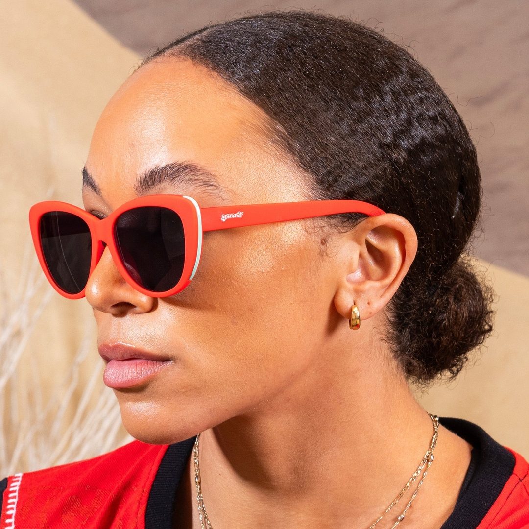 "Ties Cherry Stem With Tongue" Glam G Polarized Sunglasses