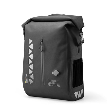 TL-153 25L Seamless 100% Waterproof Bike Panniers Rear Rack Bicycle Bag ROAD TO SKY