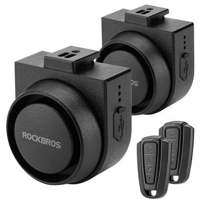 ROCKBROS 115dB Bike Alarm Vibration Motion Sensor Waterproof Motorcycle Alarm