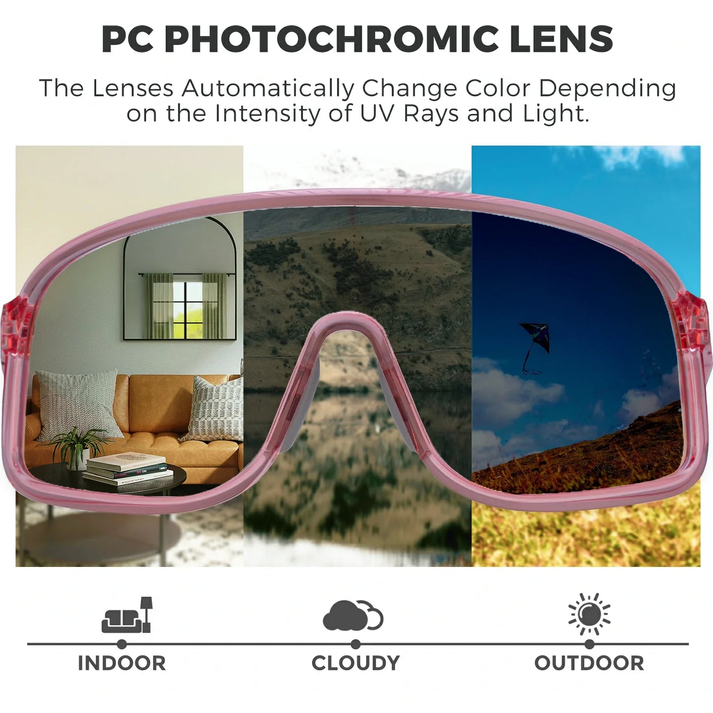 Polarized Photochromic Cycling Sunglasses