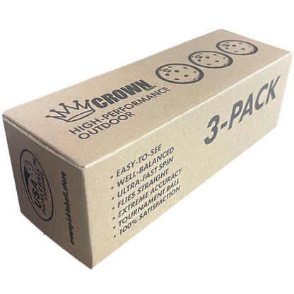 CROWN PICKLEBALL - High-Performance OUTDOOR Pickleballs - RETAIL (102-PACK LIME)