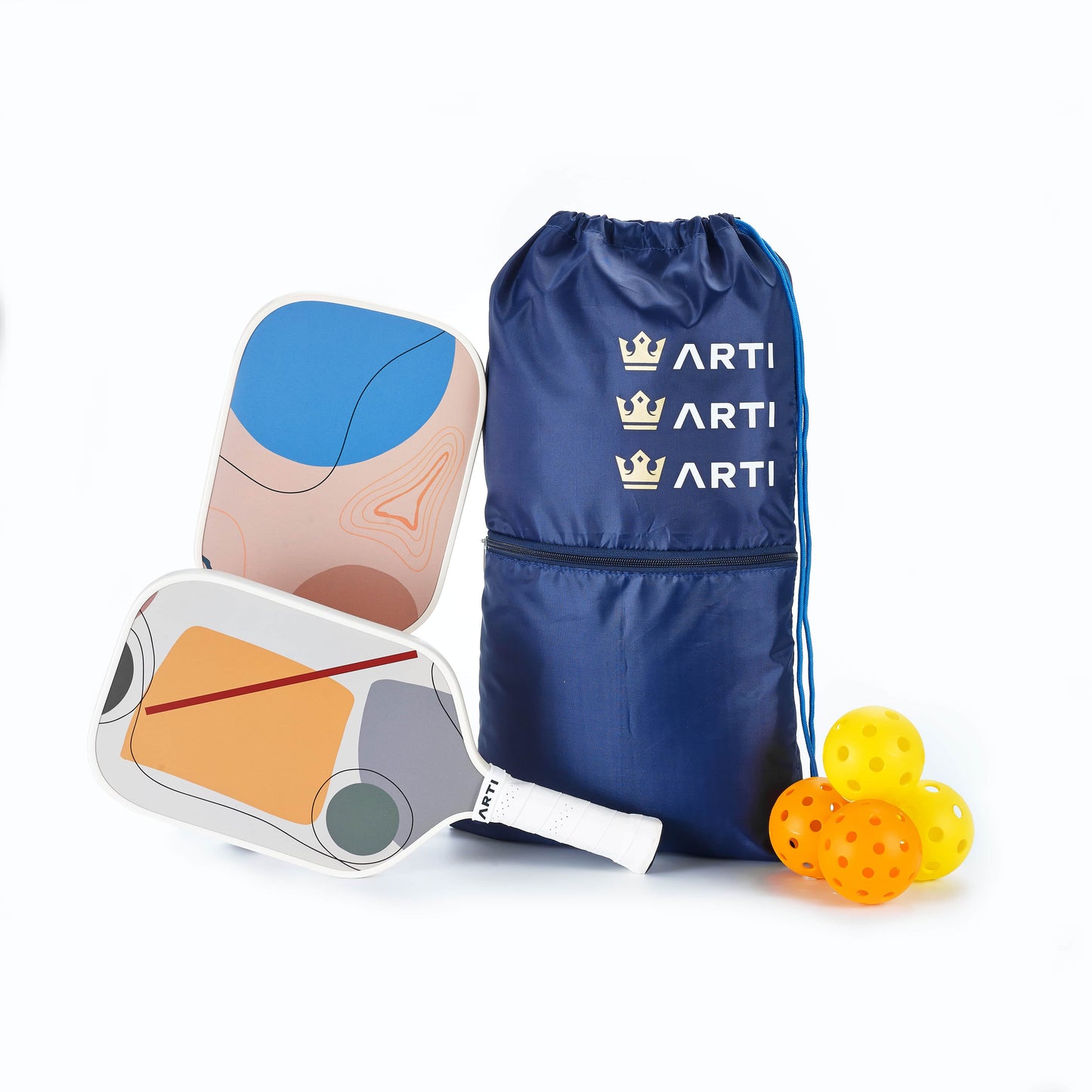 ARTI Fiberglass"Horizon Duo" Pickleball Paddle Set