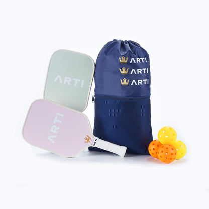 ARTI Fiberglass "Flowers" Pickleball Paddle Set