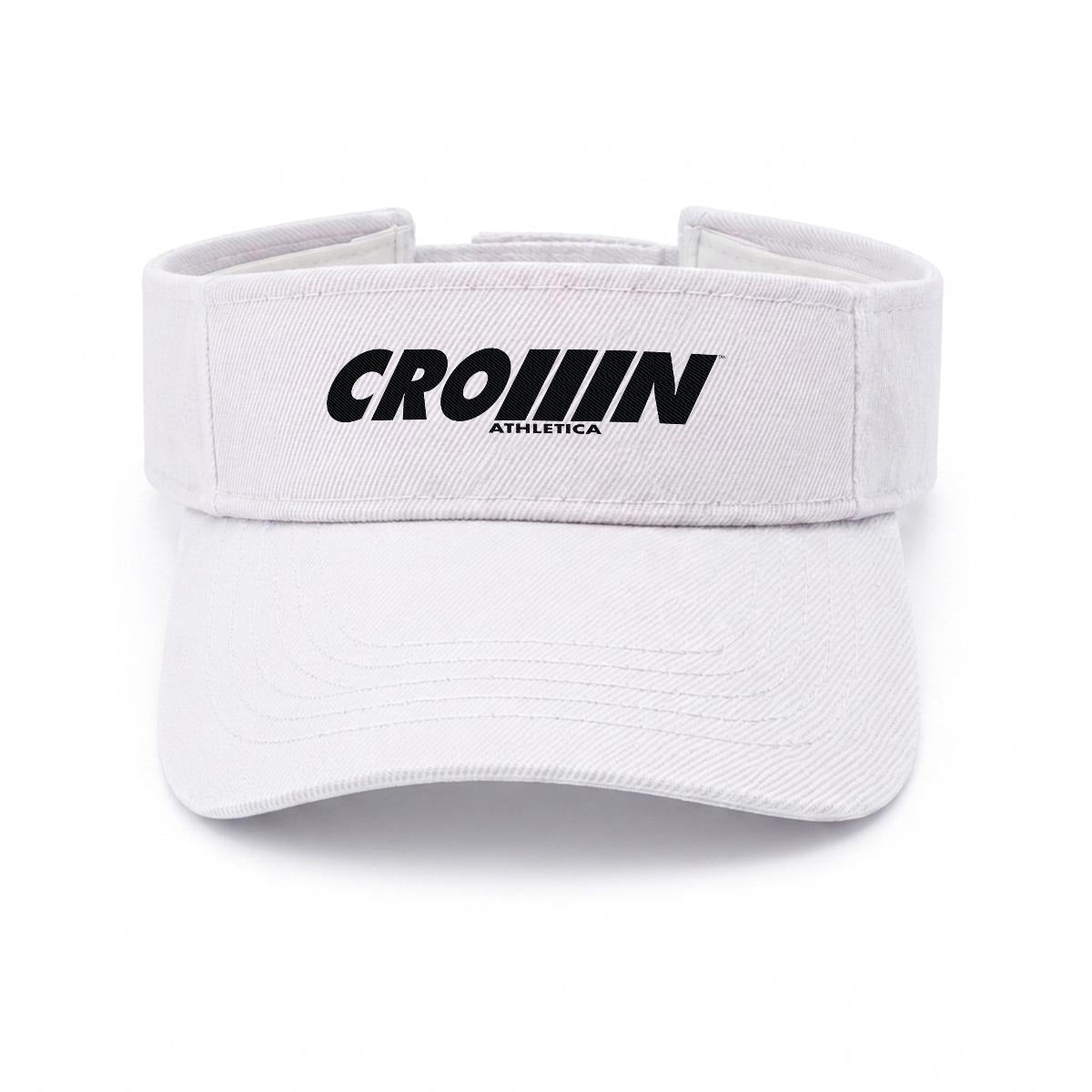 CROWN ATHLETICA /// Embroidered Logo Visor (WHITE)