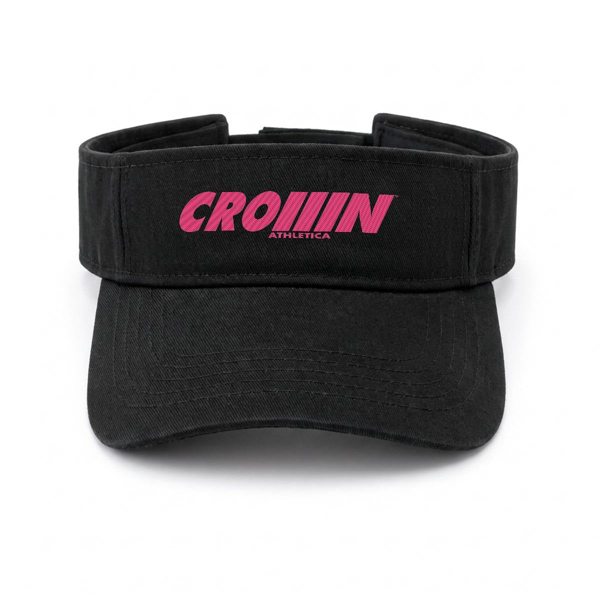 CROWN ATHLETICA /// Embroidered Logo Visor (BLACK)