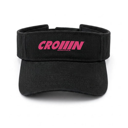 CROWN ATHLETICA /// Embroidered Logo Visor (BLACK)