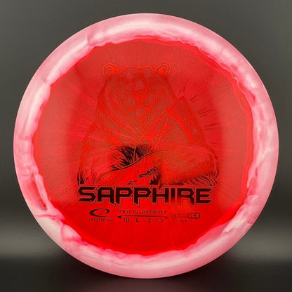 Gold Orbit Sapphire - Inverted Stamp