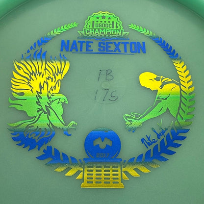 2017 Glow Champion Firebird (Penned) - Nate Sexton Bottom Stamp - Mint Seafoam Blue