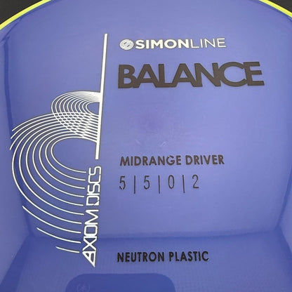 Neutron Balance - Simon Line