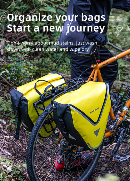 ROCKBROS Large Triangle Bicycle Saddlebag in Yellow
