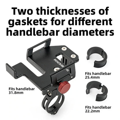 ROCKBROS S Clip Ring Bike Phone Holder for 4.7–7.09" Phones