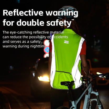 Cycling Vest Unisex Reflective Breathable Night Running