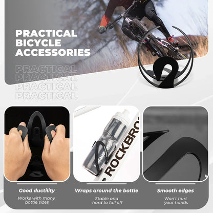 Lightweight Aluminum Bike Water Bottle Cage with Screws Tool