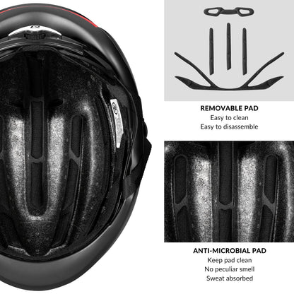 ROCKBROS Road Aero Bike Helmet for Adults TT Triathlon Helmet for Cycling