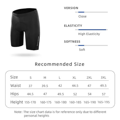 ROCKBROS Cycling Jersey Shorts Set Bike MTB Compression Wicking Sport Pants Breathable Coolmax Pad Pants For Men Women
