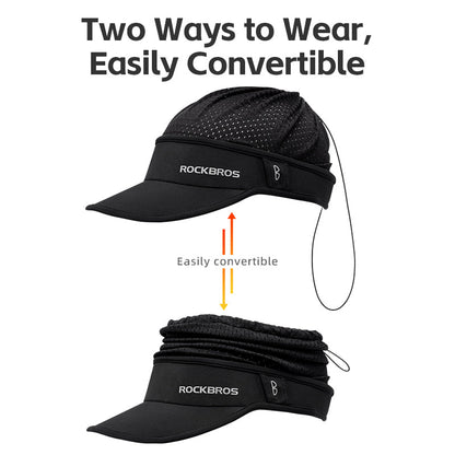 ROCKBROS Summer Sun Protection Cap with Cooling Ice Silk and Adjustable Design