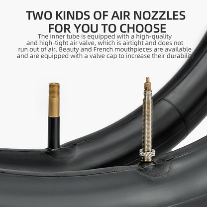 ROCKBROS 26'/27.5'X1.95/2.125 Mountain Bike Inner Tube 48mm Presta/Schrader Valve High Self Sealing Butyl Rubber