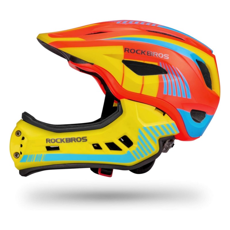 ROCKBROS Kids Full Face Helmet Detachable for Youth Child Boys Girls Ages 3-16