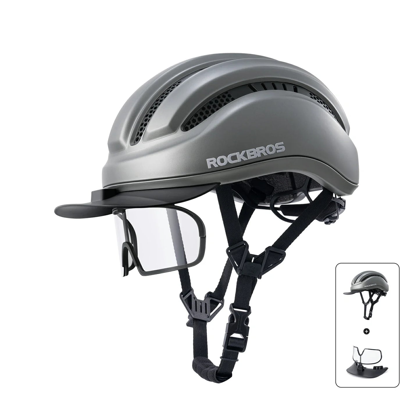Bike Cycling Helmet with Magnetic Visor