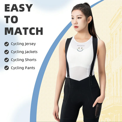 ROCKBROS Breathable Mesh Sleeveless Quick Dry Slim Cycling Base Layer for Women