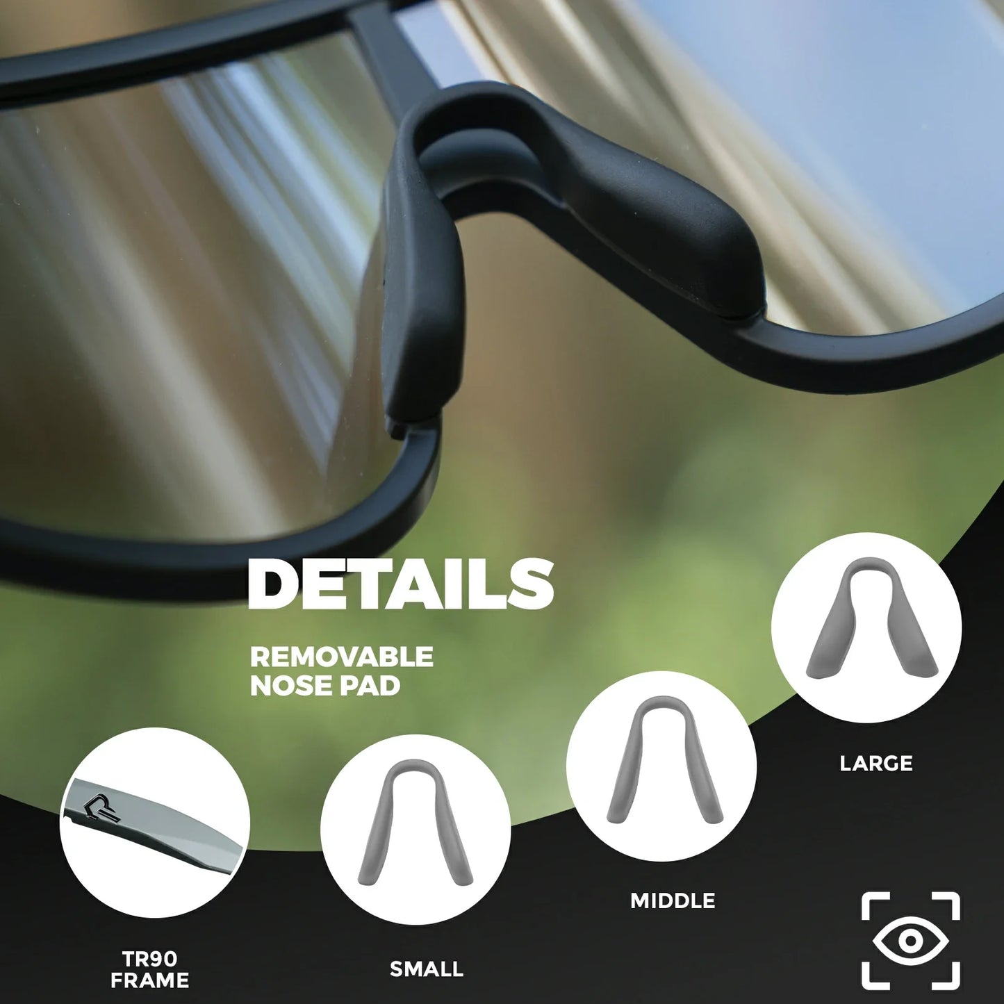 Polarized Photochromic Cycling Sunglasses