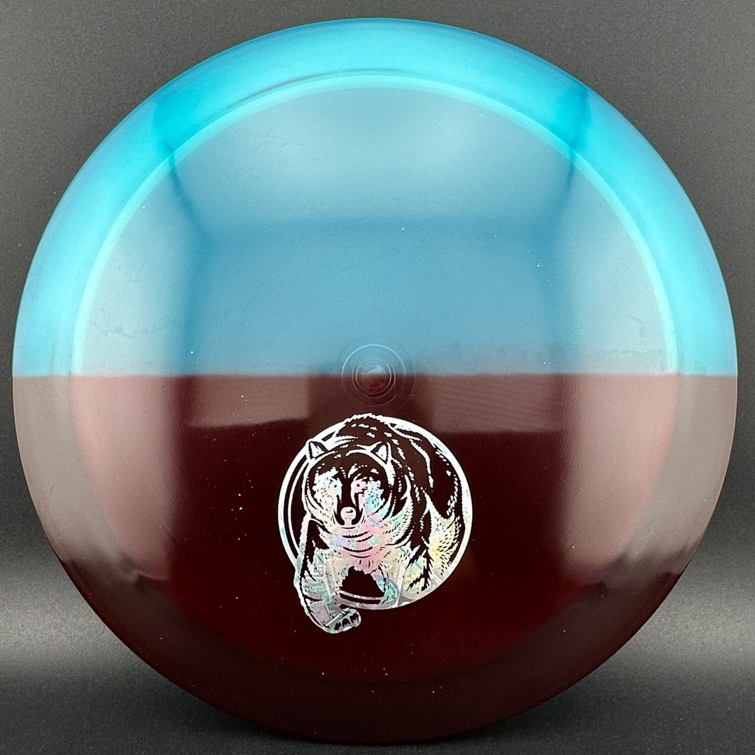 VIP Bear - Red Split Dye (Bear Corner Stamp)
