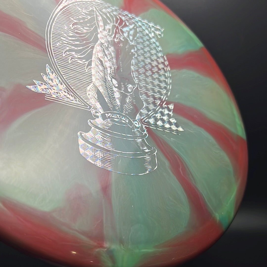 Sublime Swirl Mustang - "Portrait of a Knight" - UV Foil Bottom Stamp