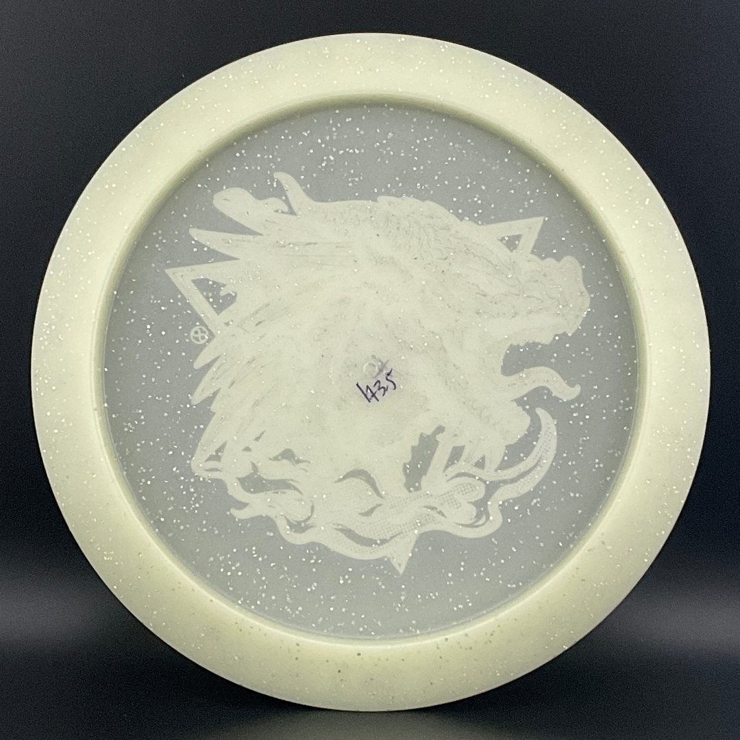 Metal Flake Glow Aztec X-Out - Horned Dragon