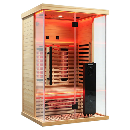 Blisspod I Vantaa RED I All-In-One - Full Spectrum + Red Light Therapy I Indoor Premium Sauna I 2 Person
