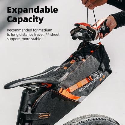 Bike Bags Reflective Waterproof Large Capacity Bag Foldable Saddle Bags 10L