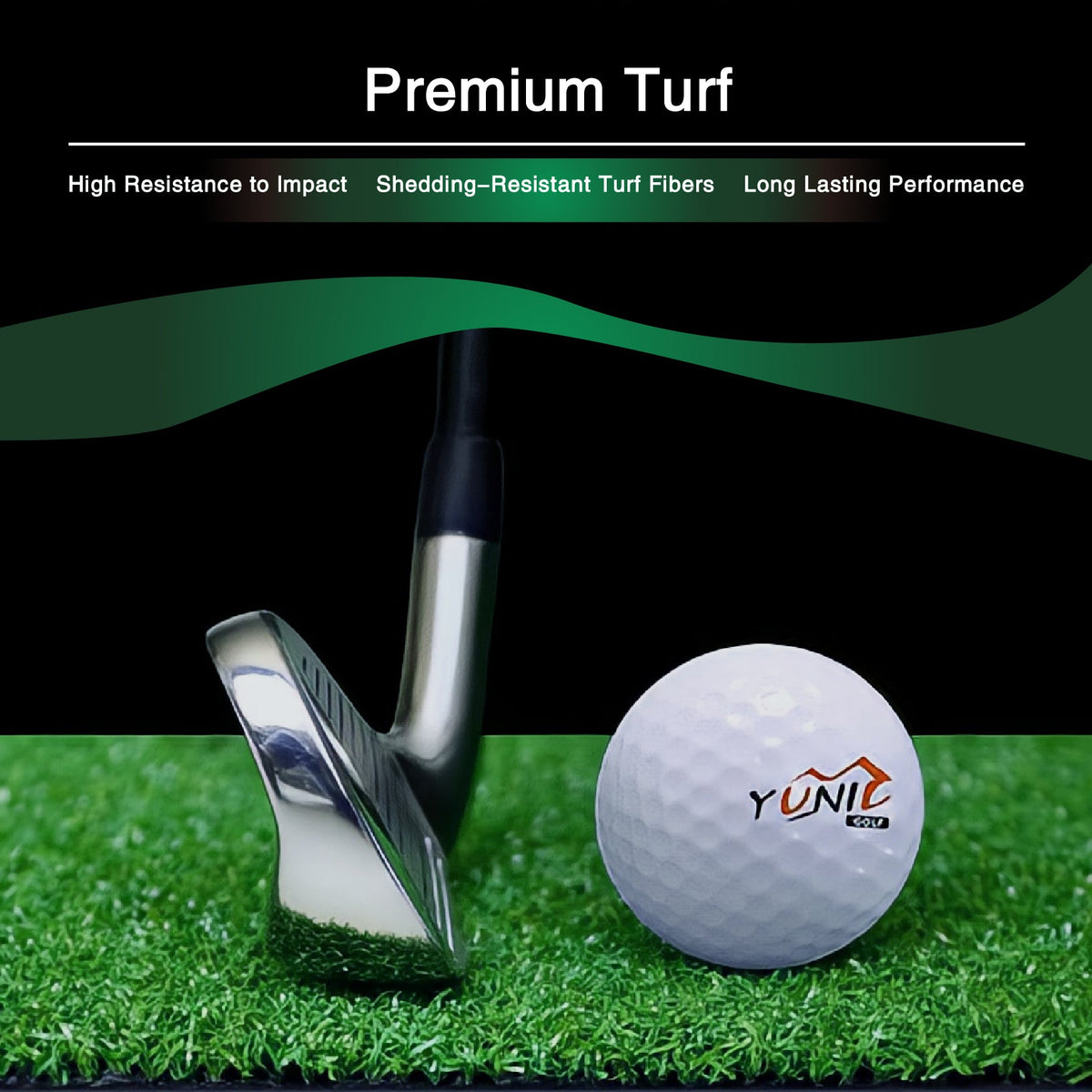 Golf Hitting Mat – 5 × 5 ft