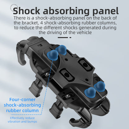 ROCKBROS Metal Bicycle Phone Holder - Universal Shockproof Mount